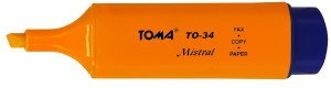 Toma Zakreślacz MISTRAL pomarańczowy TO010-7