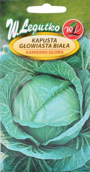 Legutko KAPUSTA GŁOWIASTA BIAŁA Kamienna głowa W. 2g ogr000415