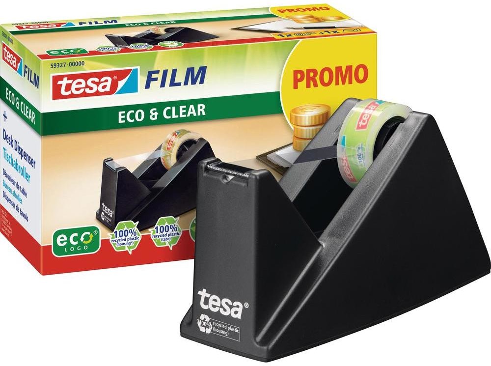 TESA Taśma do pakowania 59327-00-00 DxS) 10 m x 15 mm czarny Zawartość 1 zest