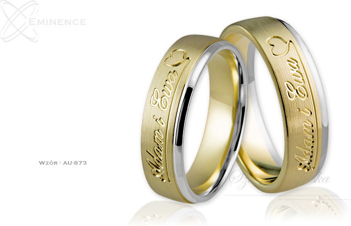 Eminence Obrączki ślubne - wzór Au-873