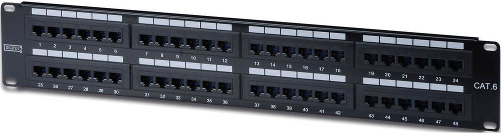 Digitus Professional Patchpanel 48 Portów CAT 6 Professional CAT 6 Klasse E Patch Panel 2 U