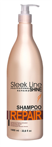 Sleek Line Stapiz Repair Shampoo szampon z jedwabiem do włosów zniszczonych 1000