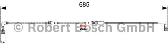 BOSCH Czujnik zużycia klocków hamulcowych 1 987 473 003
