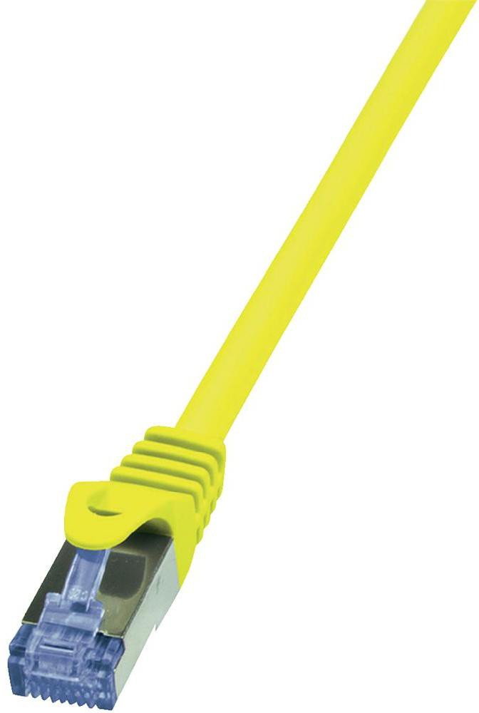LogiLink Kabel sieciowy CQ3087S CAT 6A S/FTP AWG 26/7 RJ45 7.50 m Żółty