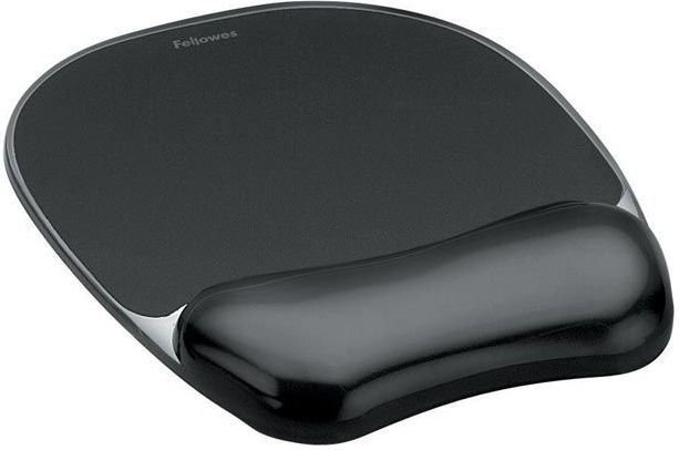 Fellowes Podkładki żelowa pod mysz i nadgarstek CRYSTAL czarna - czarna