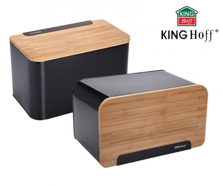 Kinghoff CHLEBAK STALOWY Z DESKĽ [KH-1071]