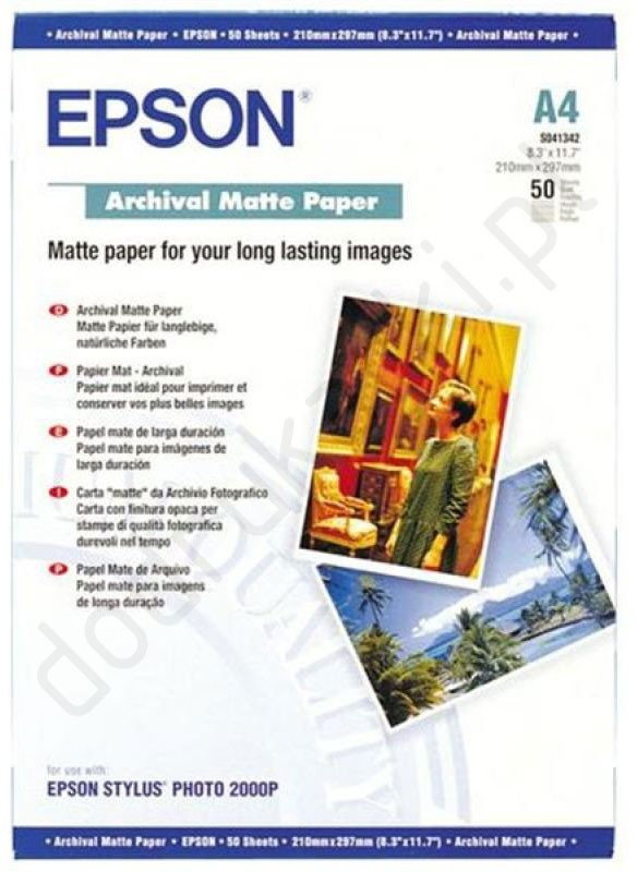 Epson C13S041342 Archival Matte Paper A4 50 ark.