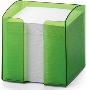 Durable Pojemnik z karteczkami TREND zielony transparentny