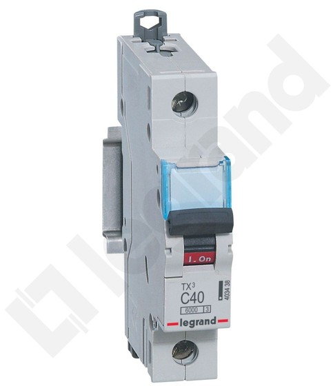 Legrand Wyłącznik nadprądowy S 301 C 40 1P 40 A 6 kA - 403438