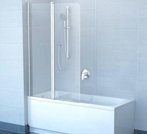 Ravak Chrome Parawan CVS2-100 L biały+transparent, lewy 7QLA0100Z1