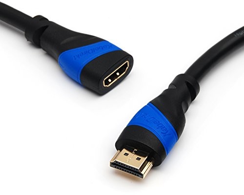 KabelDirekt kabel przedłużający HDMI, 7,5m, kompatybilny z HDMI 2.1, 2.0a, 2.0, 1.4a (Ultra HD 4K 3D Full HD 1080 p HDR, ARC, Highspeed z Ethernet), seria TOP 591