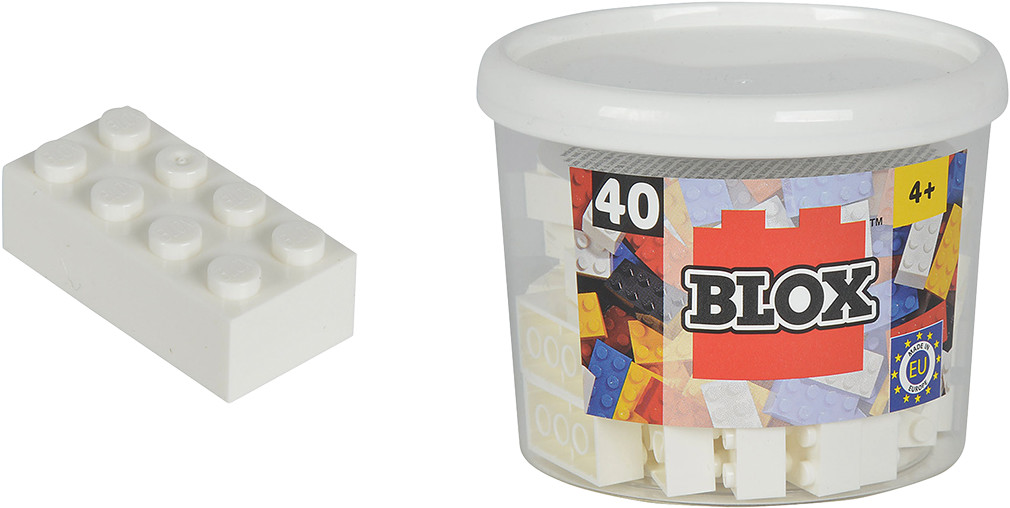 Simba Blox Klocki w pojemniku białe S4118890