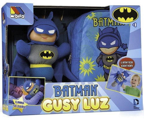 Gonzo Toys Molto Przytulanka Gusy Luz Batman + plecak