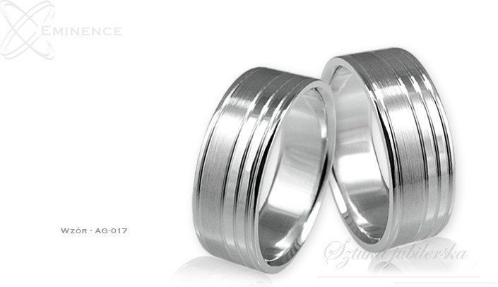 Eminence Obrączki srebrne - wzór Ag-017