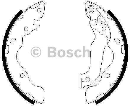 BOSCH Zesatw szczęk hamulcowych 0 986 487 673