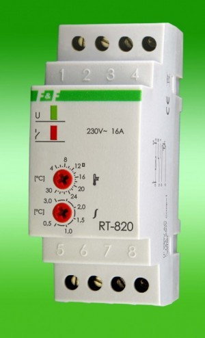 F&F Regulator temperatury 230V 30÷60°C RT-822