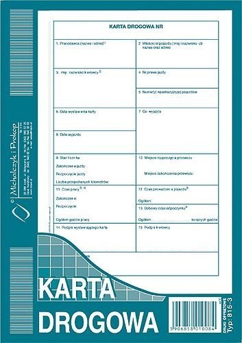 Michalczyk&Prokop KARTA DROGOWA A5 NOWA
