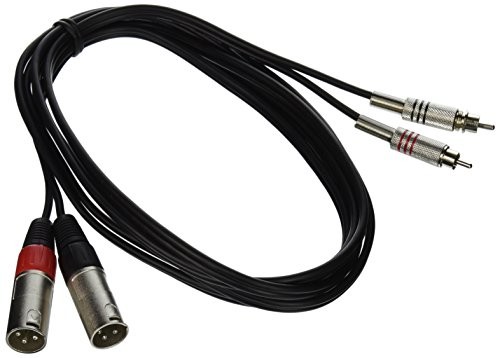 Stagg stc3cmxm S Serie Twin kabel  2 X XLR męski  2 X cinch męski 3 m STC3CMXM
