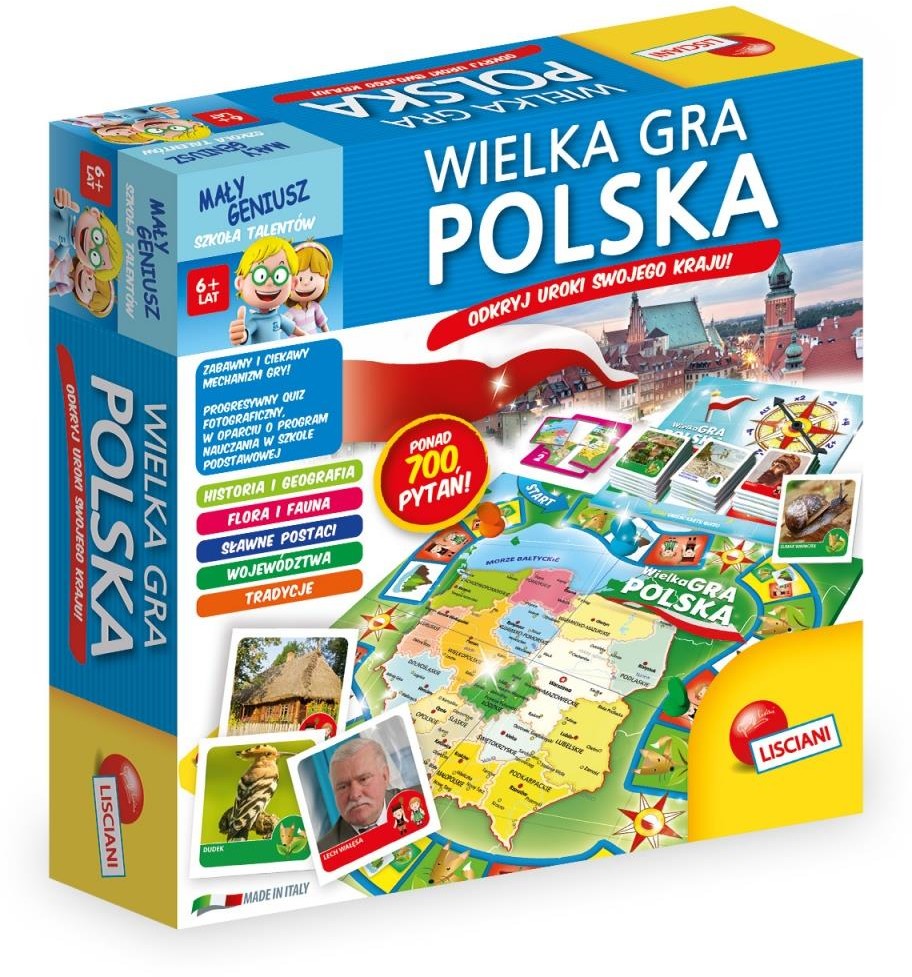 Zdjęcia - Gra planszowa Liscianigiochi Gra Wielka Gra Polska I'm a genius 304-P54398 