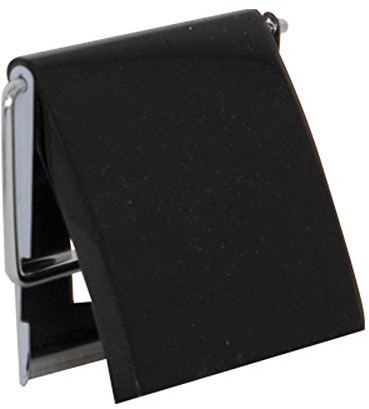 MSV -błyszczący papier WC, do identyfikatorów, ze stali nierdzewnej, czarny (140409)