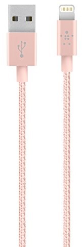Belkin Premium MIXIT Metallic kabel, różowy (Rosegold) E9M038bt04-C00