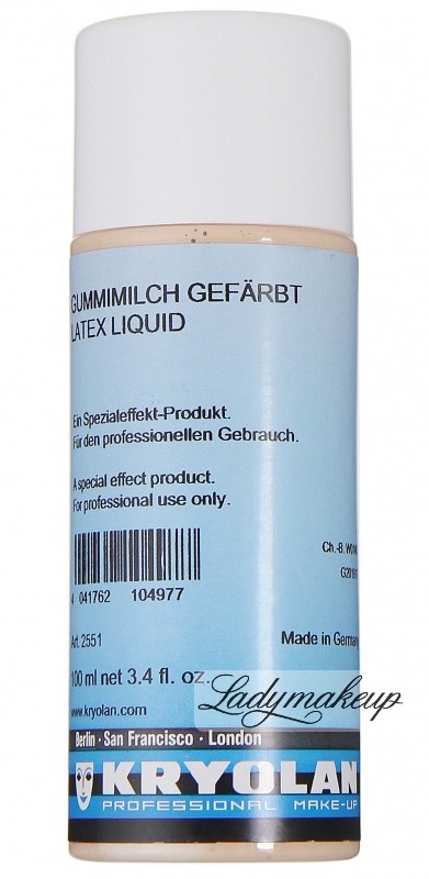 KRYOLAN LATEX LIQUID - Latex/ mleczko do efektów specjalnych (kolor) 100 ml - ART. 2551 KR2551