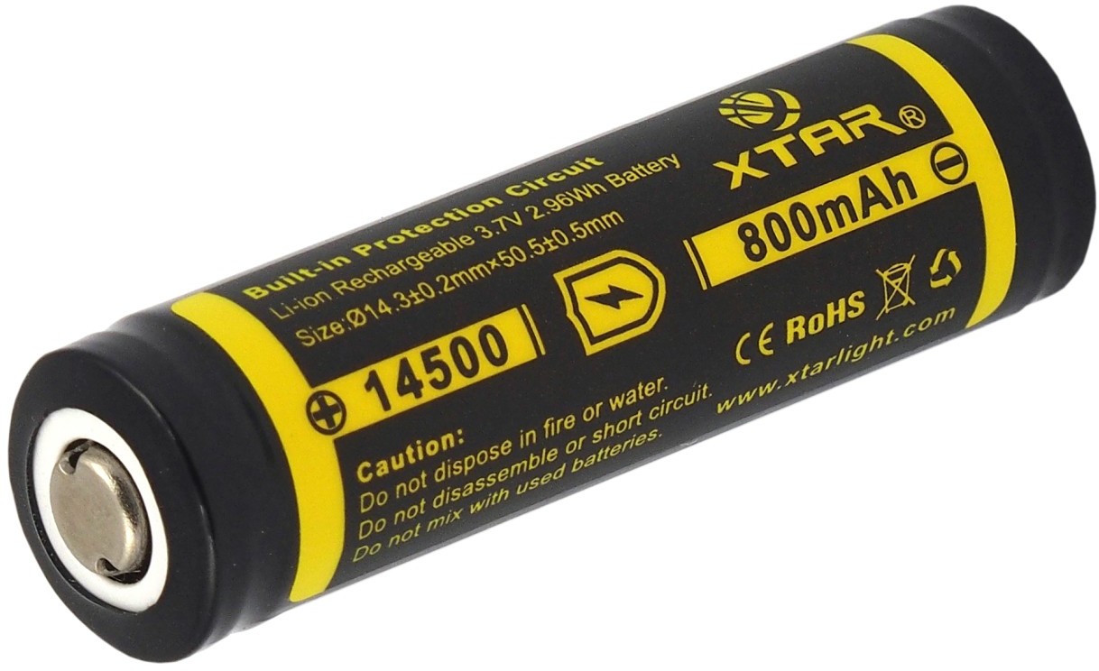 Xtar akumulator 14500 AA R6 3,7V Li-ion 800mAh z zabezpieczeniem