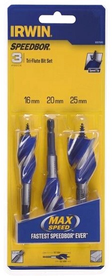 Irwin Zestaw wierteł do drewna Blue Groove 6x (16,20,25mm) 3szt. 1922006 ZGARNIJ