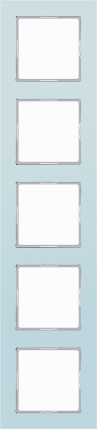 Jung A CREATION SZKŁO BIAŁE MATOWE Ramka X5 AC585GLWMT