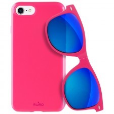 PURO Sunny Kit - Zestaw etui iPhone 7 + składane okulary przeciwsłoneczne (różowy) 10_9692