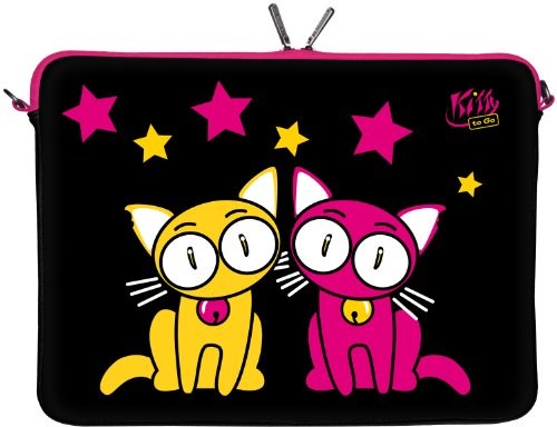 Digittrade Kot Kitty to go torba na laptopa 17 cali z neoprenu torba na tablet 17 3 Laptop Sleeve wodę. HP Pavilion wzornictwo Case do 43.9 cm (17.3 cala) LS144  17 DG-LS144-17