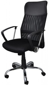 Office products PBS Fotel biurowy Korfu, czarny PB426-2