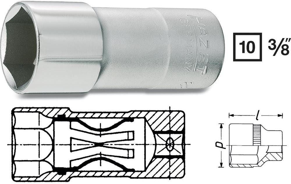 Hazet Wkładka do świec zapłonowych 3/8