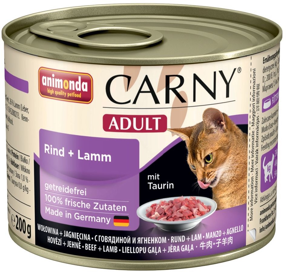 Animonda Carny Adult 6 x 200 g Wołowina indyk i królik
