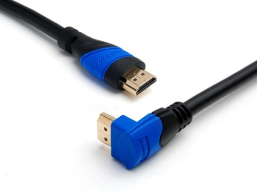 KabelDirekt seria TOP kabel HDMI kątowy 270°, 5m, kompatybilny z HDMI 2.1, 2.0a, 2.0, 1.4a (Ultra HD, 4K, 3D, Full HD, 1080 p, HDR, ARC Highspeed Ethernet) 171