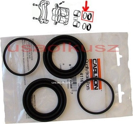 CARLSON Zestaw naprawczy przedniego zacisku hamulcowego Mercury Marauder 2003-20