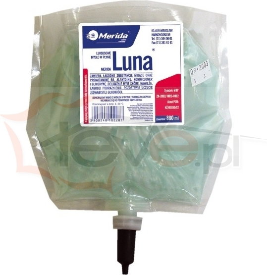 Merida Mydło w płynie LUNAR Mydło luksusowe, opalizujące, perliste. wkład 880 ml