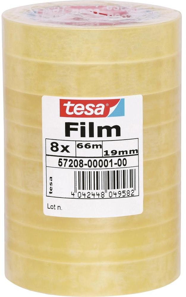 TESA Taśma samoprzylepna DxS) 66 m x 19 mm 57208-01-00 8 Rolka(ek)