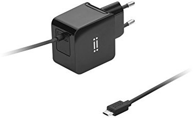 Aiino Wall Charger USB zasilacz sieciowy ładowarka gniazdko 2 A Wbudowany przewód USB micro, czarny 8050444843093