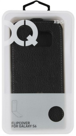 XQISIT Flip Cover for Galaxy S6 black