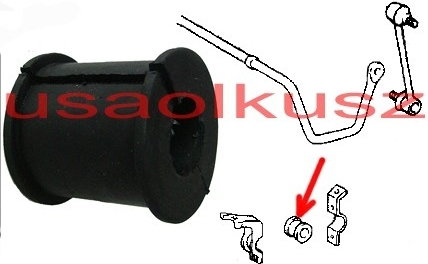 ROZNI Tuleja guma tylnego stabilizatora 16mm Toyota Camry 2001-