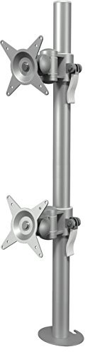 Dataflex 672 ViewMate Style Monitor Arm (nośność do maks. 2 X 15 kg, do 55,8 cm (22 cale) ekran o przekątnej  cala, VESA: Mis-D 75 X 75/100 X 100 mm kompatybilny z) srebrny 805410526726
