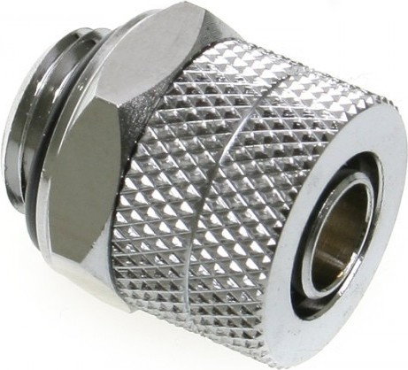 Bitspower złączka prosta 1/4 dla węży 10/8 mm - srebrna w połysku (BP-WTP-C11)