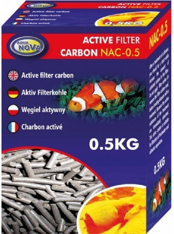 Aqua Nova AQUA NOVA Wkład do filtra węgiel aktywowany 0,5kg