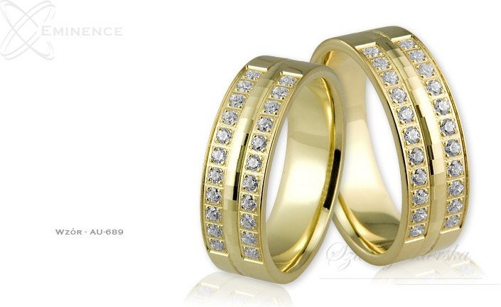 Eminence Obrączki ślubne - wzór Au-689