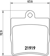 BREMBO Zestaw klocków hamulcowych, hamulce tarczowe P 50 025