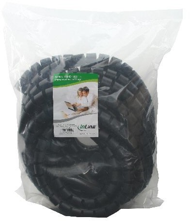 InLine Organizer Elastyczny kanał na kable 25mm - czarny - 10m - 59947U