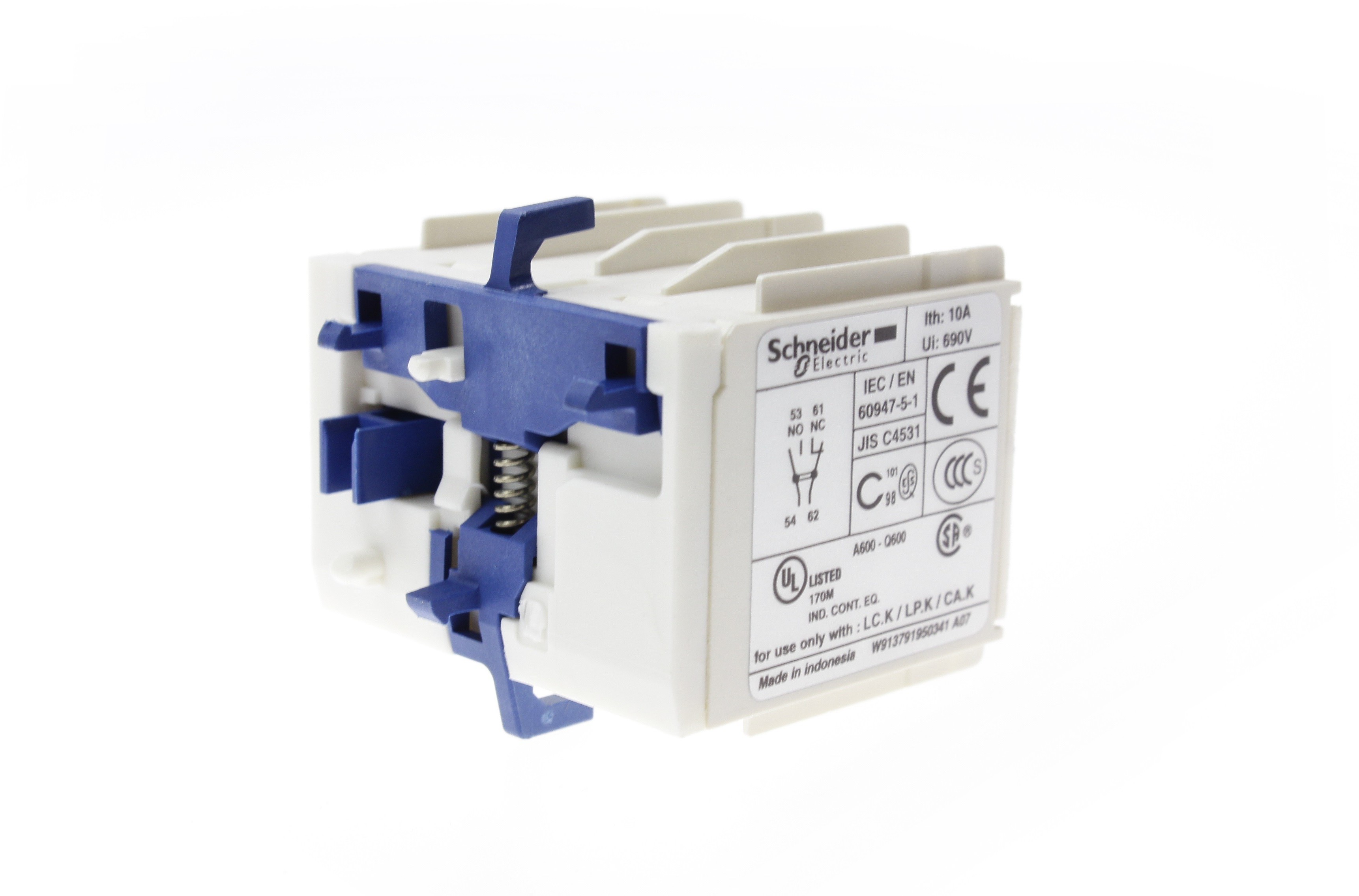 Schneider Blok styków pomocniczych 1NO+1NC dla styczników LC1 LP1-K LA1KN11 Schneider Electric
