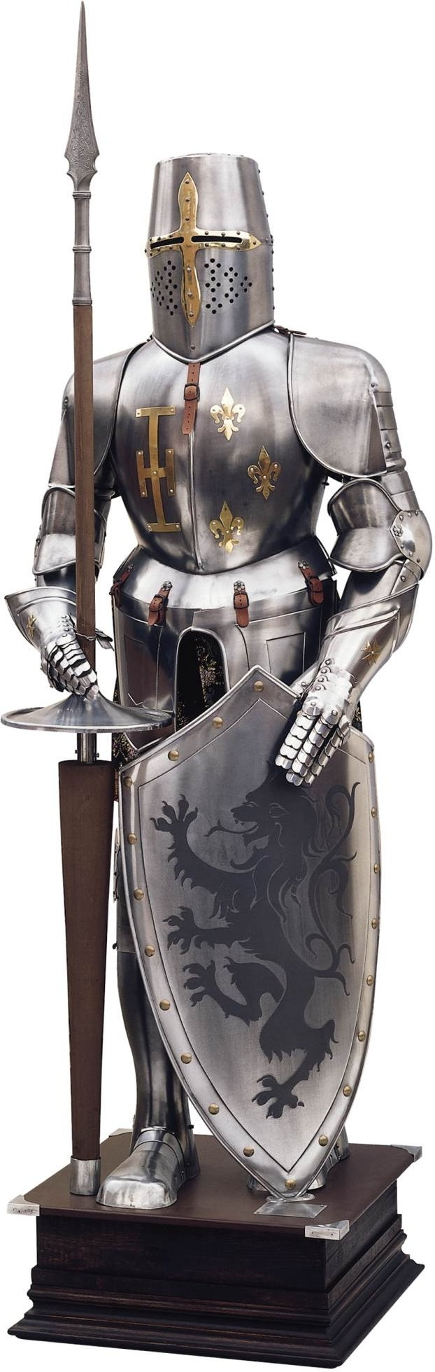 Płatnerze hiszpańscy ZBROJA RYCERSKA 1:1 Z XVI w. Z TARCZĄ I KOPIĄ