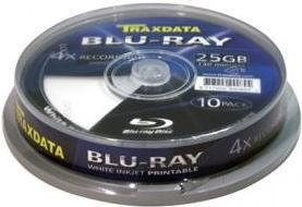 Traxdata BD-R BLU-RAY 25GB 4X FF PRINTABLE Szpula 10 TRBDP10